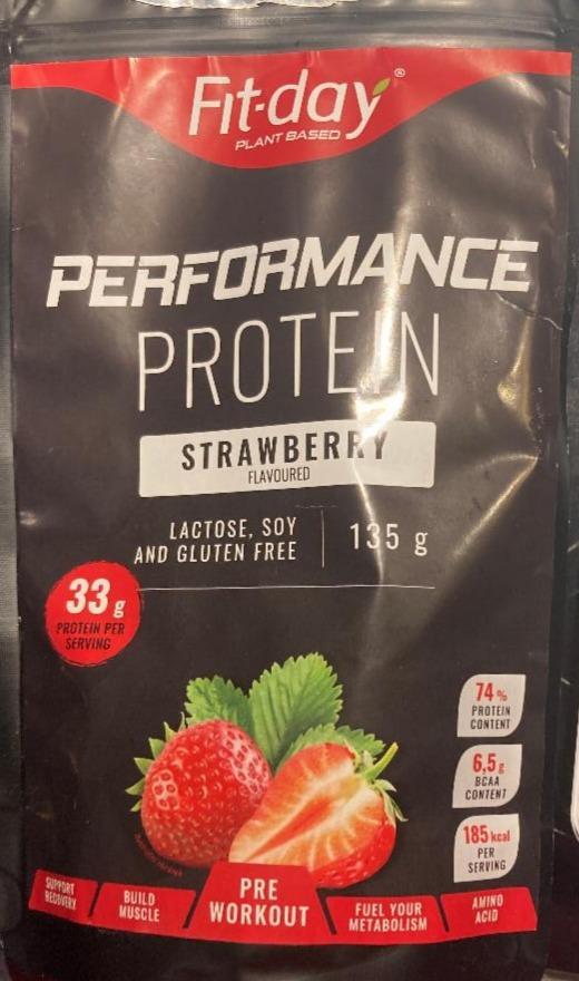 Fotografie - Performance protein strawberry flavoured Fit-day