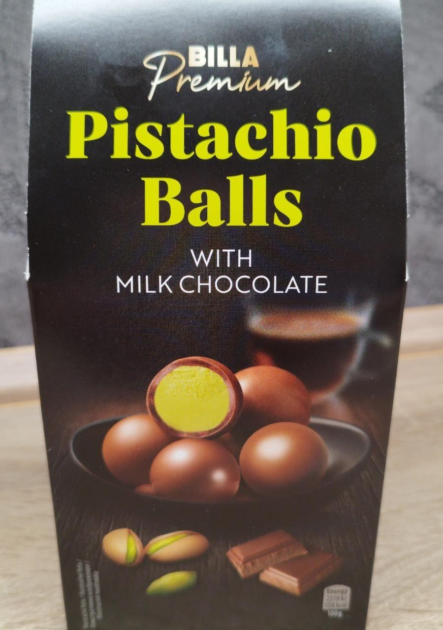 Fotografie - Pistachio Balls with Milk Chocolate Billa Premium
