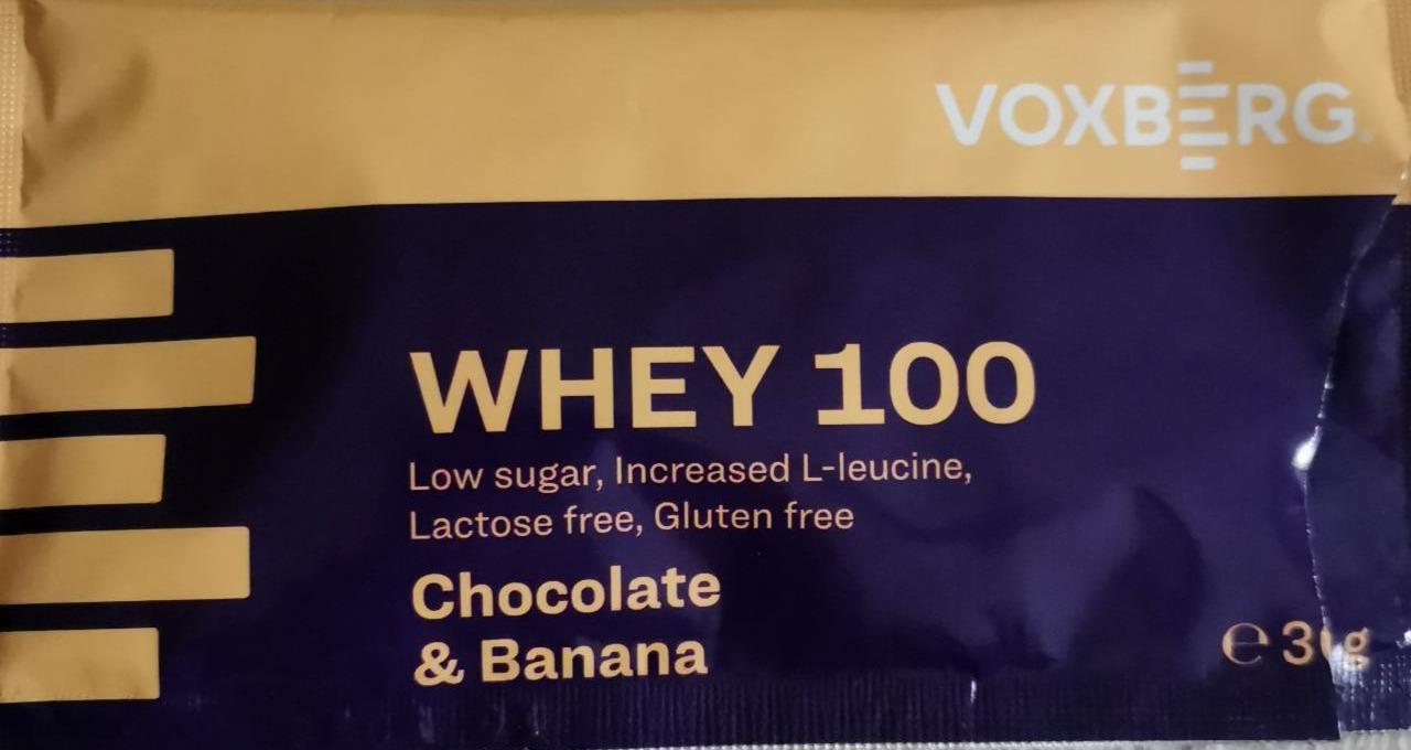 Fotografie - Voxberg whey 100 Chocolate & Banana