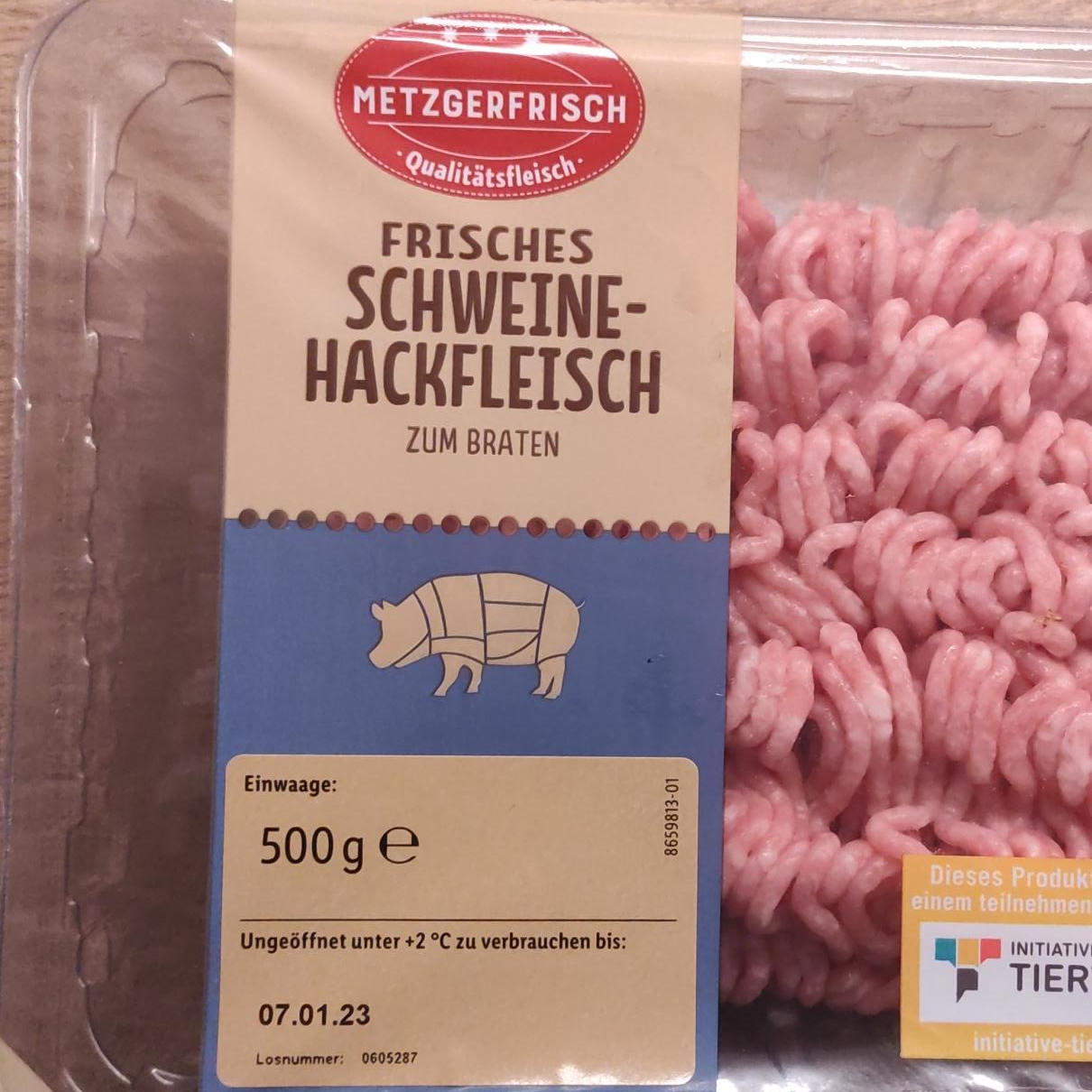 Fotografie - Schweinehackfleisch zum braten Metzgerfrisch