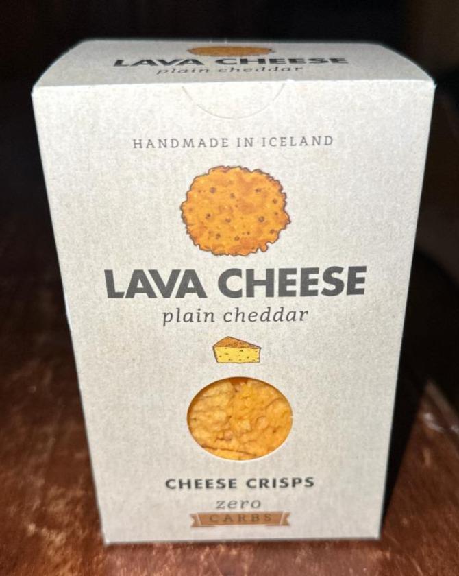 Fotografie - Plain cheddar Cheese Crisps Lava cheese