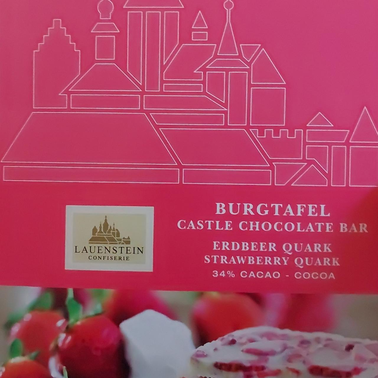 Fotografie - Burgtafel Castle Chocolate Strawberry Quark Lauenstein