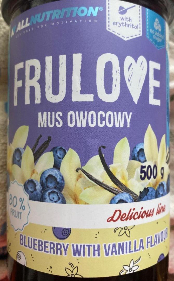 Fotografie - Frulove mus owocowy Blueberry with vanilla flavour Allnutrition