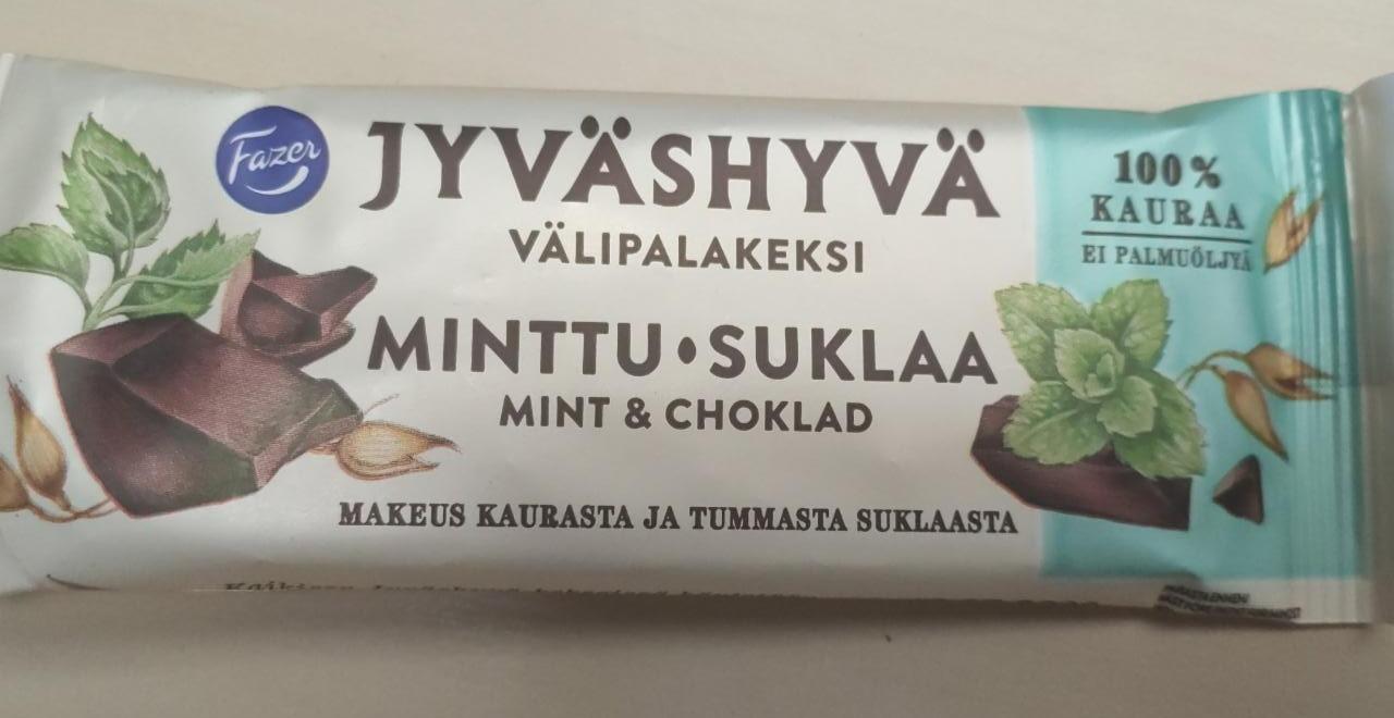 Fotografie - Jyväshyvä välipalakeksi minttu-suklaa Fazer