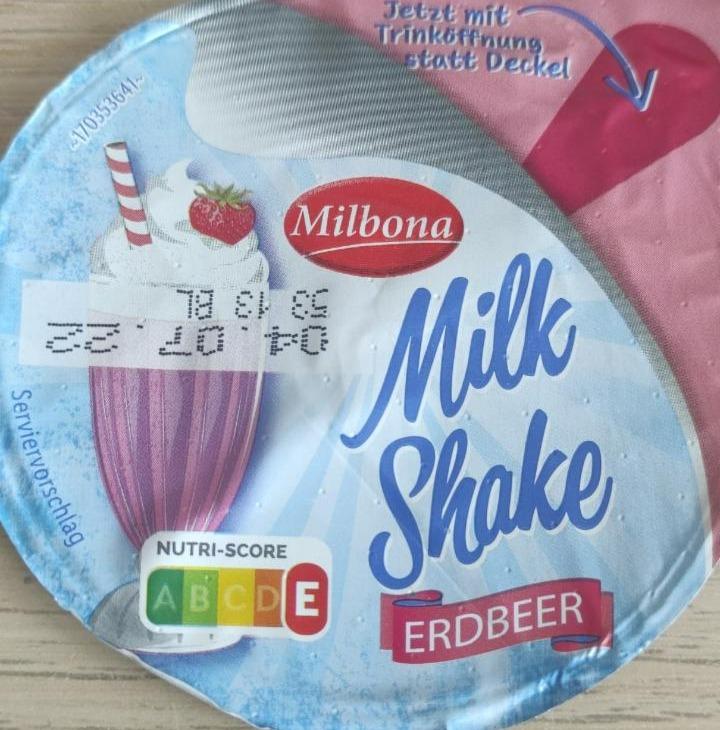 Fotografie - Milk Shake Erdbeer Milbona
