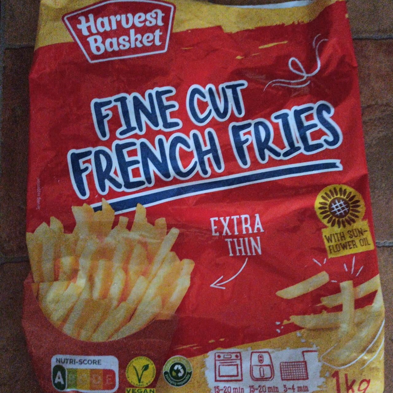 Fotografie - Fine cut French Fries Harvest Basket