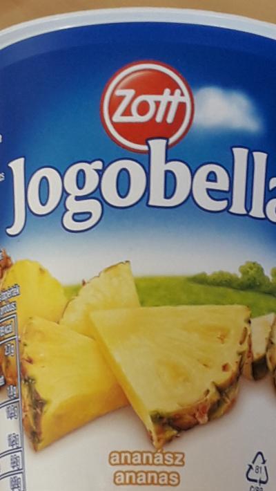Fotografie - Zott Jogobella jogurt exotic (ananas, kiwi, banán, mango)