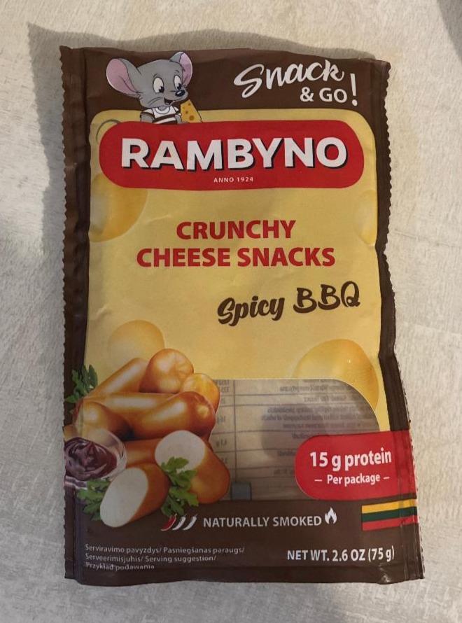 Fotografie - Crunchy cheese snack spicy BBQ Rambyno