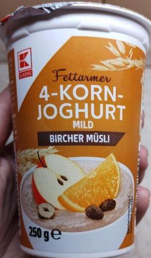 Fotografie - Fettarmer 4-Korn Joghurt mild Bircher Müsli K-Classic