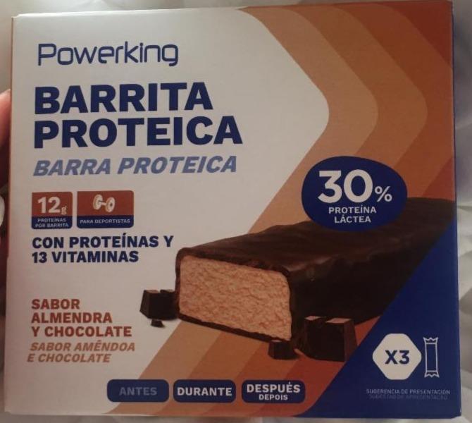 Fotografie - Barrita Proteica Sabor Almendra y Chocolate Powerking
