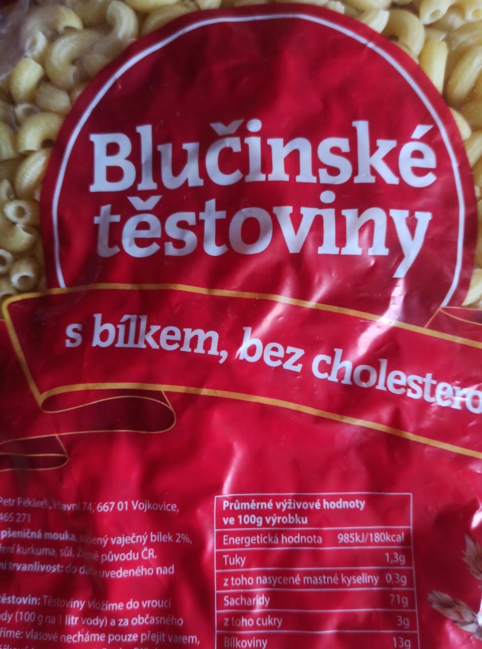 Fotografie - Blučinské těstoviny s bílkem, bez cholesterolu, kolena