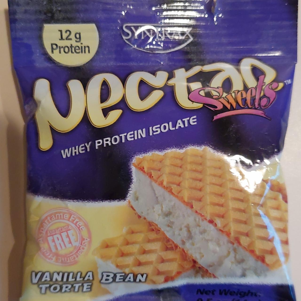 Fotografie - Nectar Sweets Whey Protein Isolate Vanilla Bean Torte Syntrax