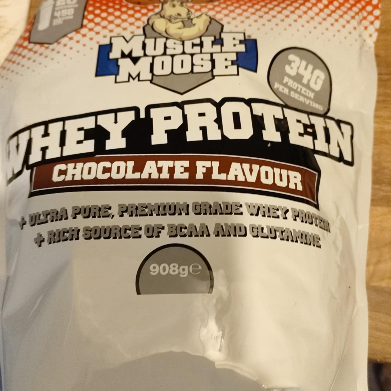 Fotografie - Whey Protein Chocolate Flavour Muscle Moose
