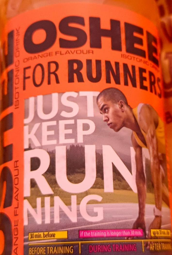 Fotografie - Oshee for runners Orange flavour isotonic drink