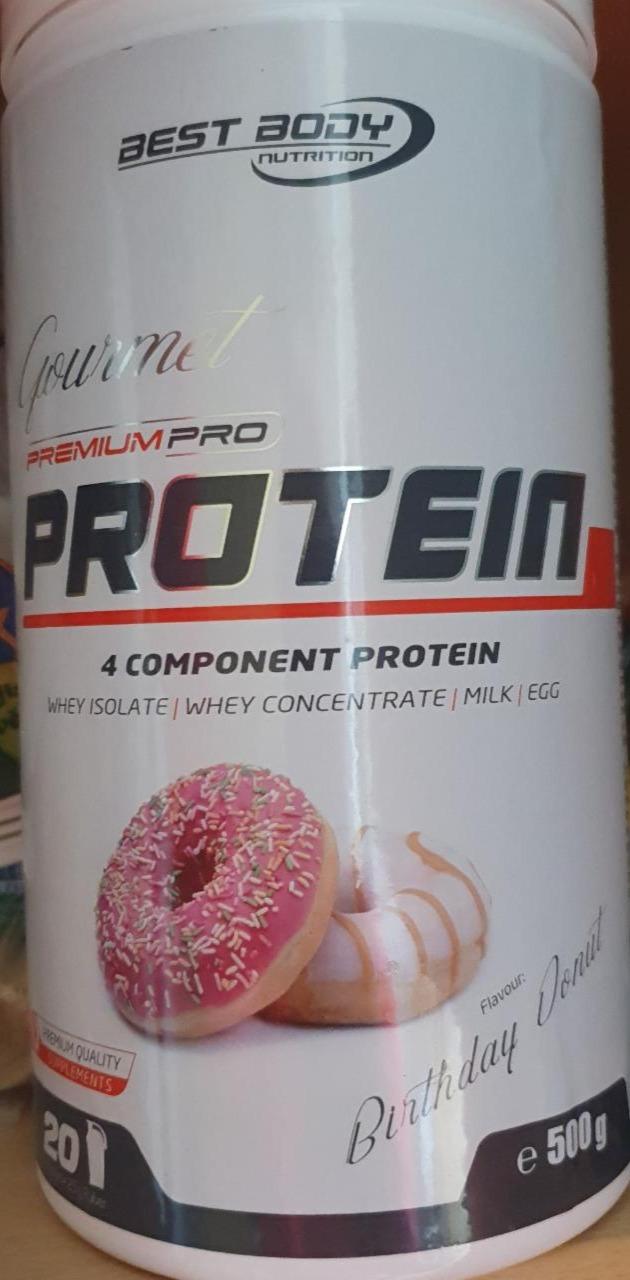 Fotografie - Gourmet Premium Pro Protein Birthday Donut Best Body Nutrition