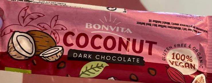 Fotografie - Coconut dark chocolate Bonvita