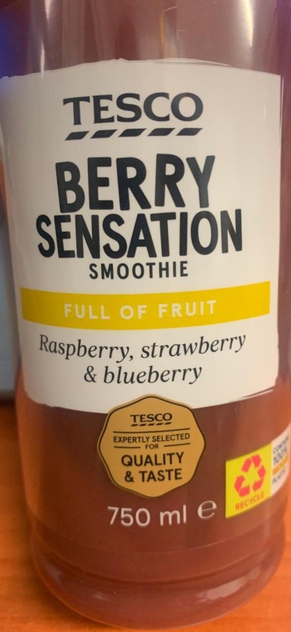 Fotografie - Berry Sensation smoothie raspberry, strawberry & blueberry Tesco