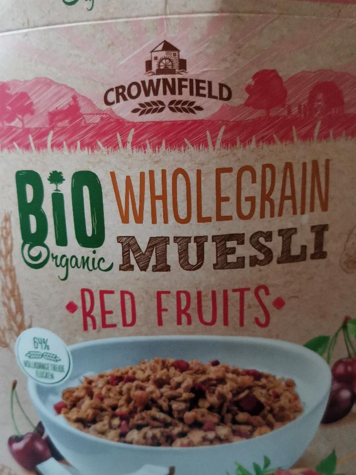Fotografie - Bio Organic Wholegrain Muesli Red Fruits Crownfield