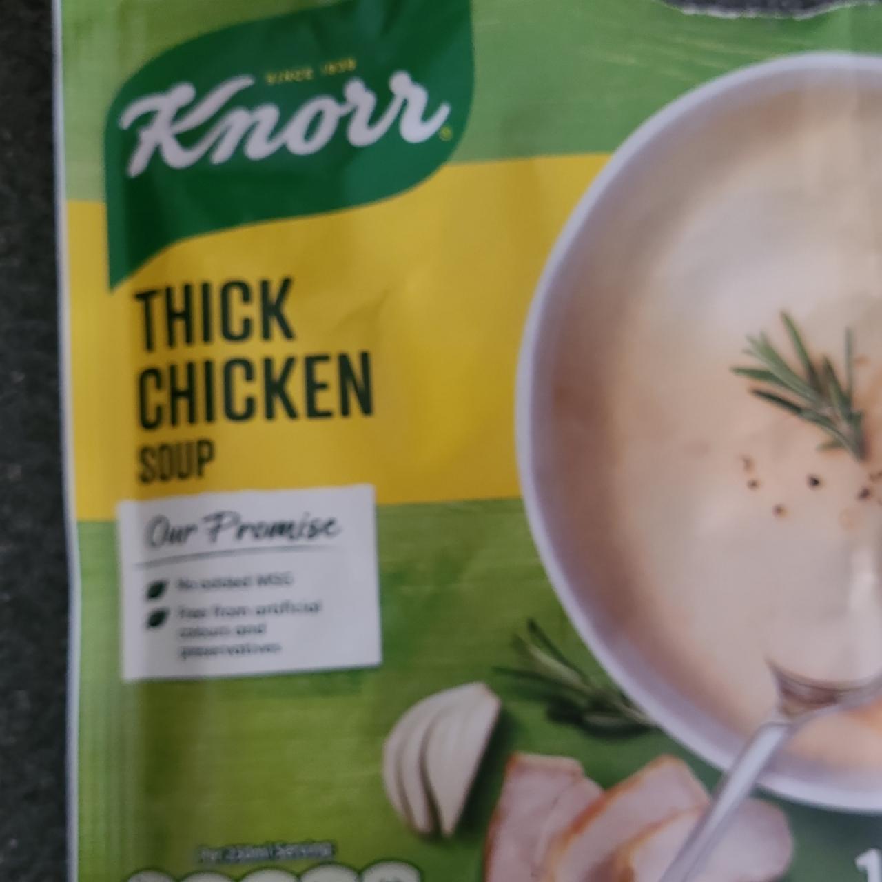 Fotografie - Thick chicken soup Knorr