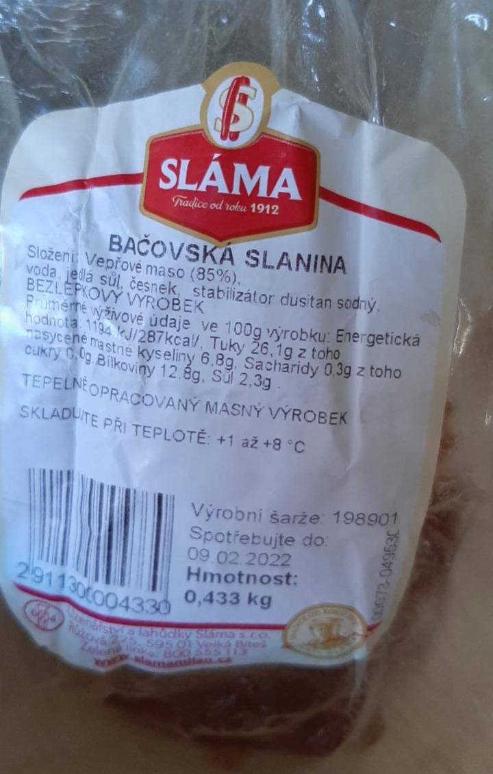 Fotografie - Bačovská slanina Sláma