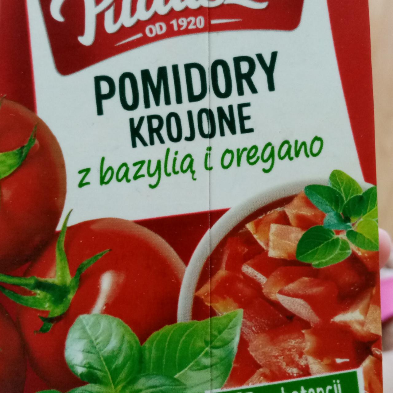 Fotografie - Pomidory krojone z bazylia i oregano