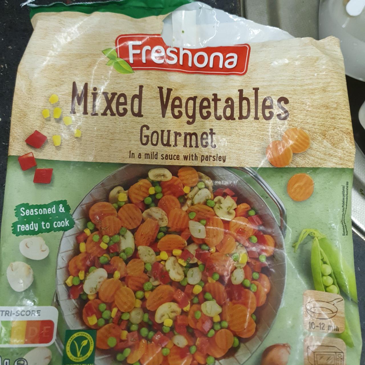 Fotografie - Mixed Vegetables Gourmet In a mild souce with parsley Freshona