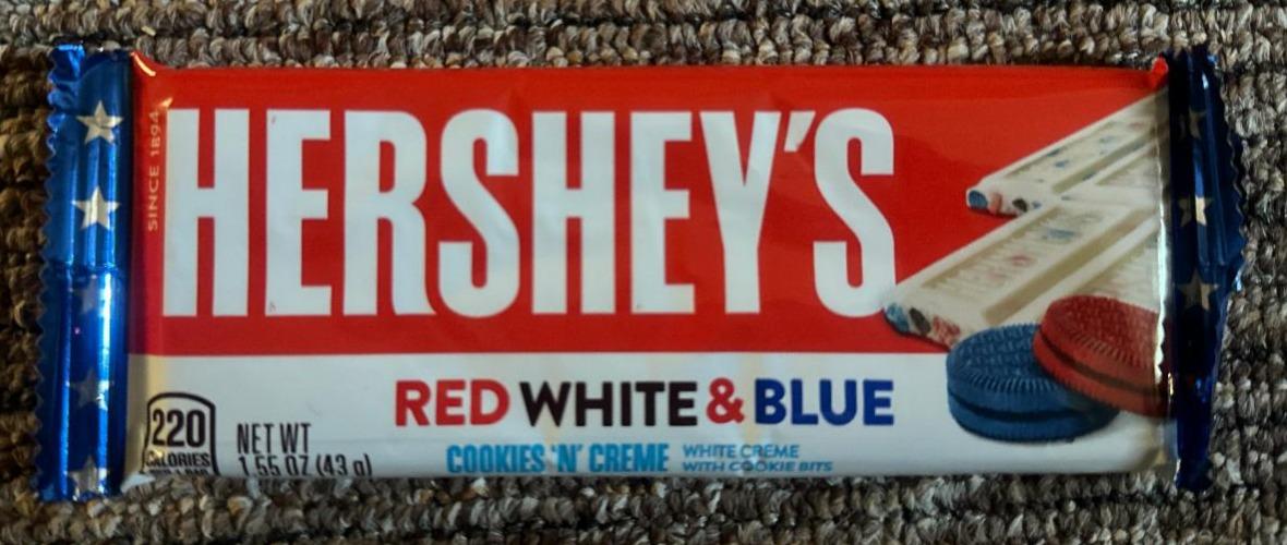 Fotografie - Cookies'n'Creme Red White & Blue Hershey's