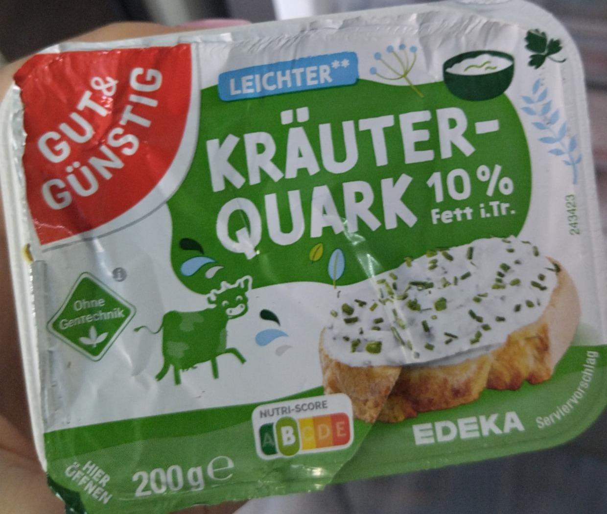 Fotografie - Kräuter-Quark 10% Fett i.Tr. Gut&Günstig