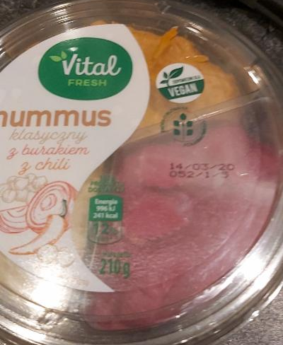 Fotografie - hummus s burakiem z chili Vital fresh