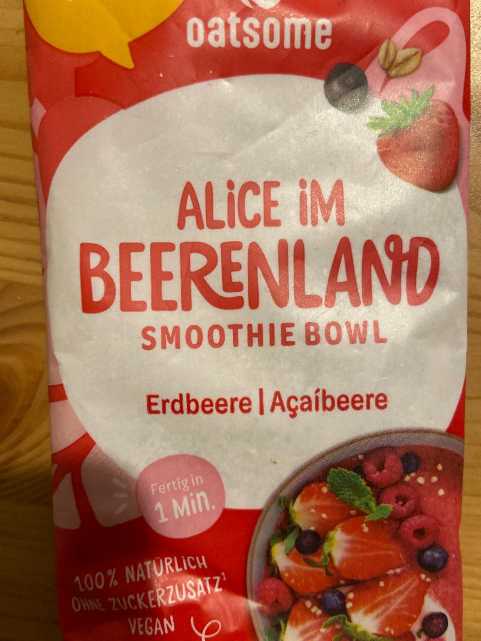 Fotografie - Alice im Beerenland Smoothie Bowl Erdbeere Acaíbeere Oatsome