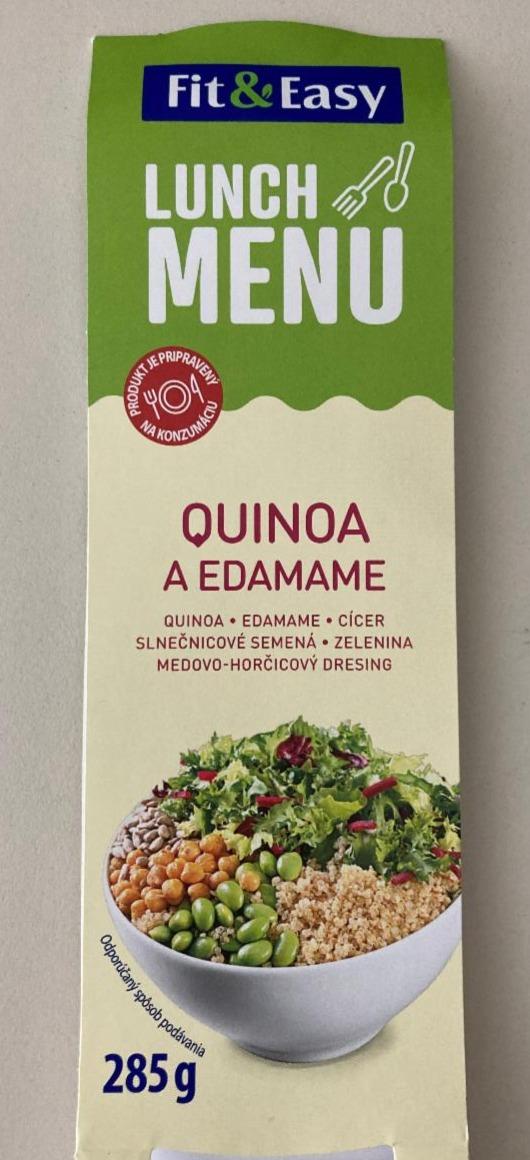 Fotografie - Lunch menu quinoa a edamame Fit&Easy