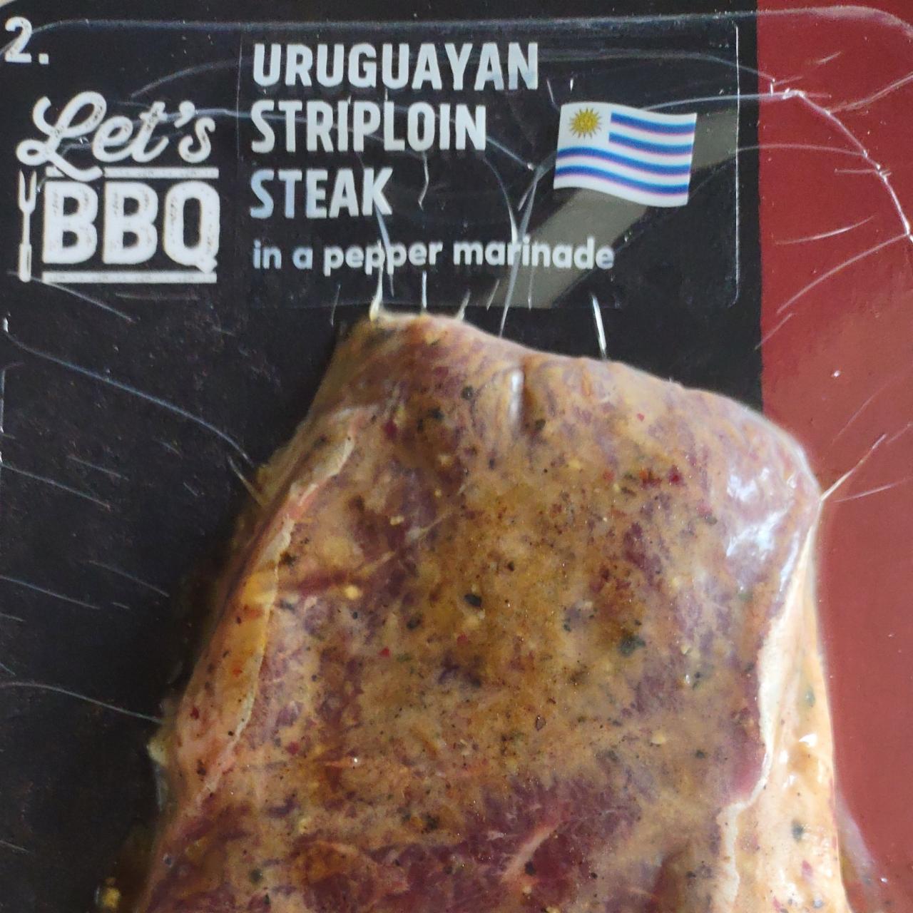 Fotografie - Uruguayan striploin steak in a pepper marinade Let's BBQ