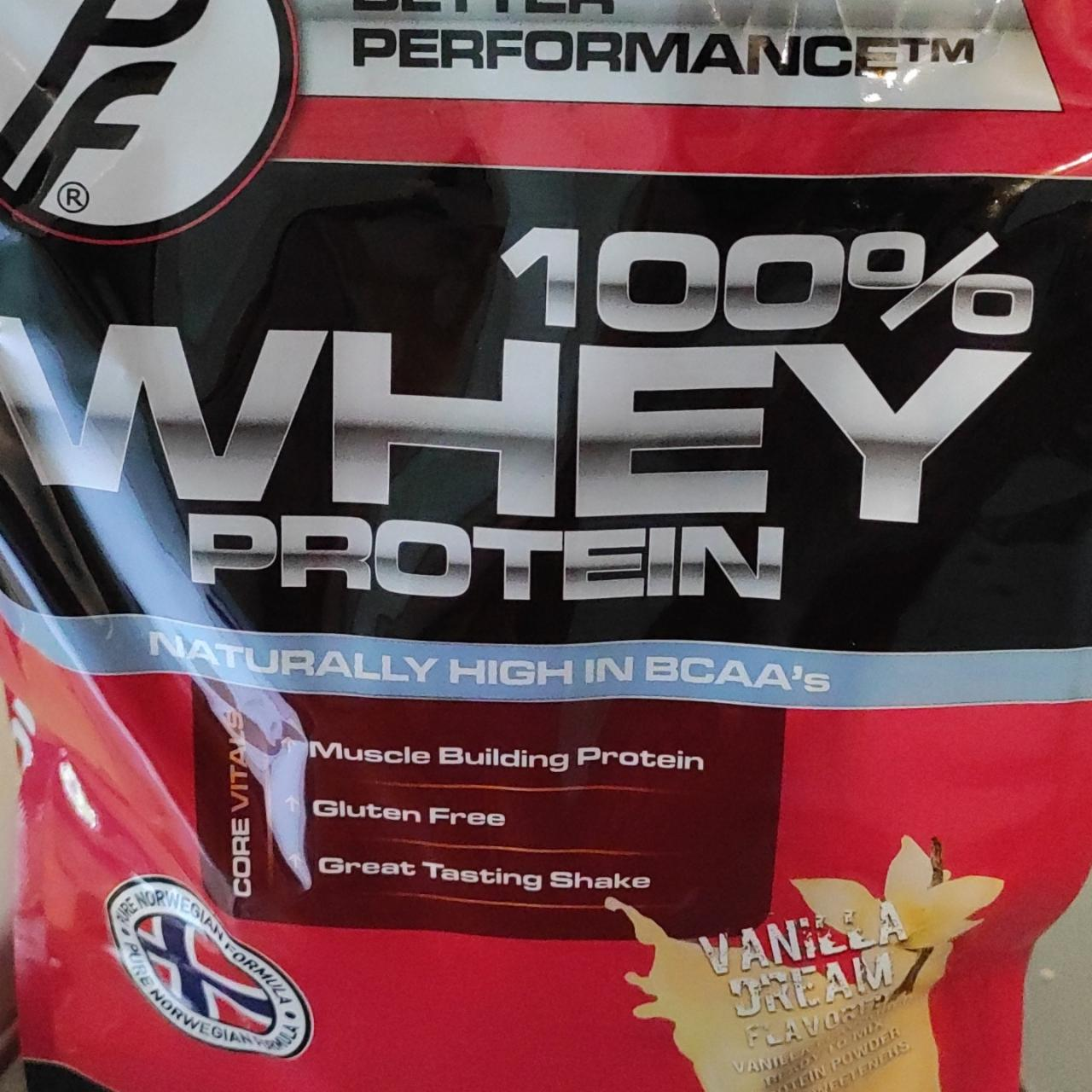 Fotografie - 100% Whey protein vanilla dream Proteinfabrikken