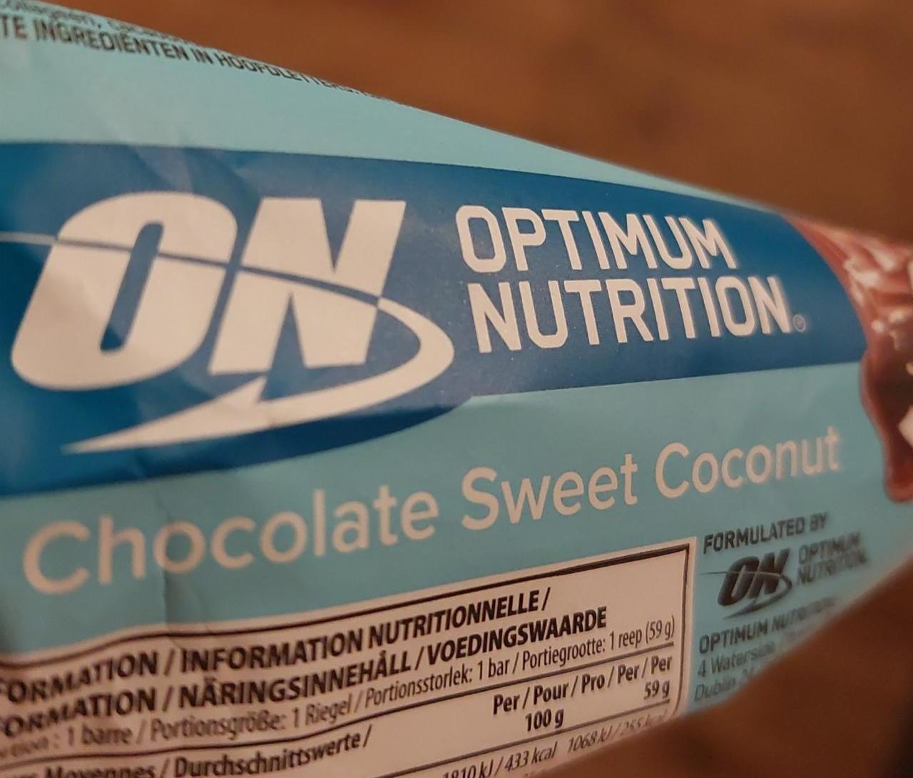 Fotografie - Chocolate Sweet Coconut Optimum Nutrition
