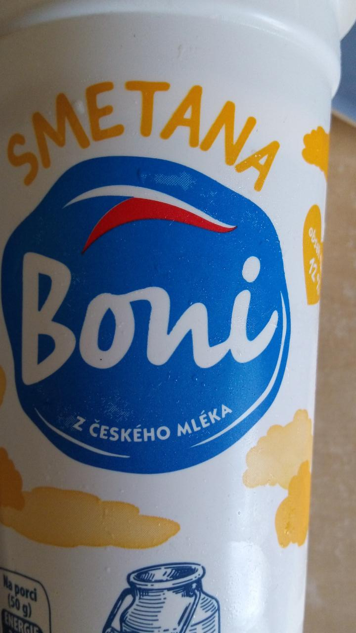 Fotografie - Smetana 12% Z čerstvého mléka Boni