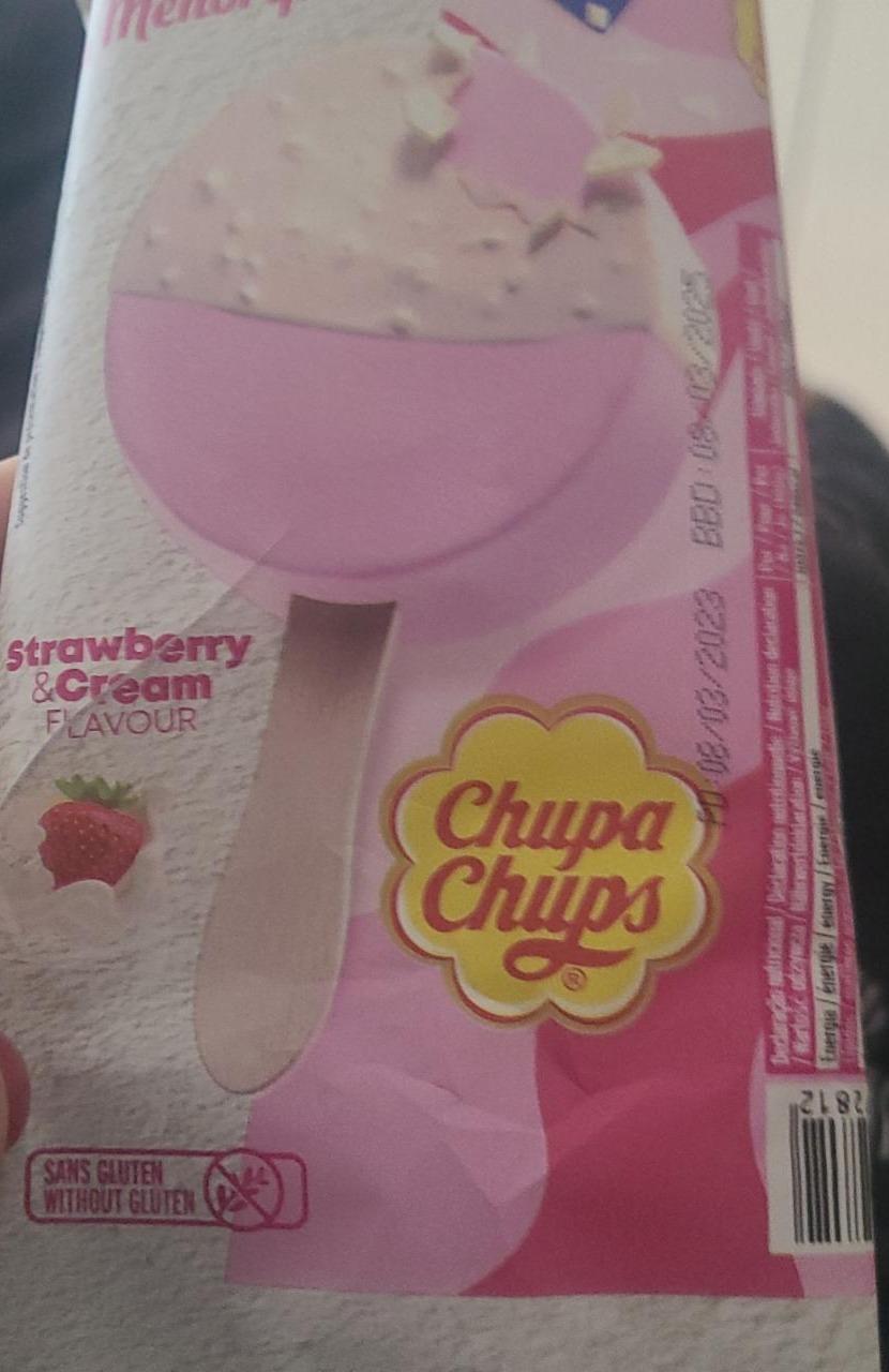 Fotografie - zmrzlina Strawberry Cream Chupa Chups