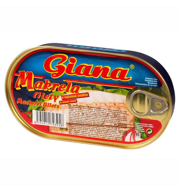 Fotografie - Makrela filety v rajčatové omáčce Giana