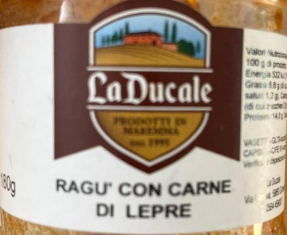 Fotografie - Ragu' con carne di lepre La Ducale