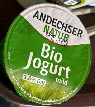 Fotografie - Bio Jogurt mild 3,8% Fett Andechser Natur