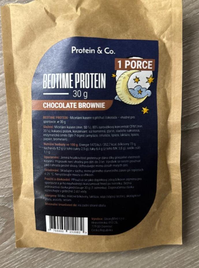 Fotografie - Bedtime Protein Chocolate Brownie Protein & Co.