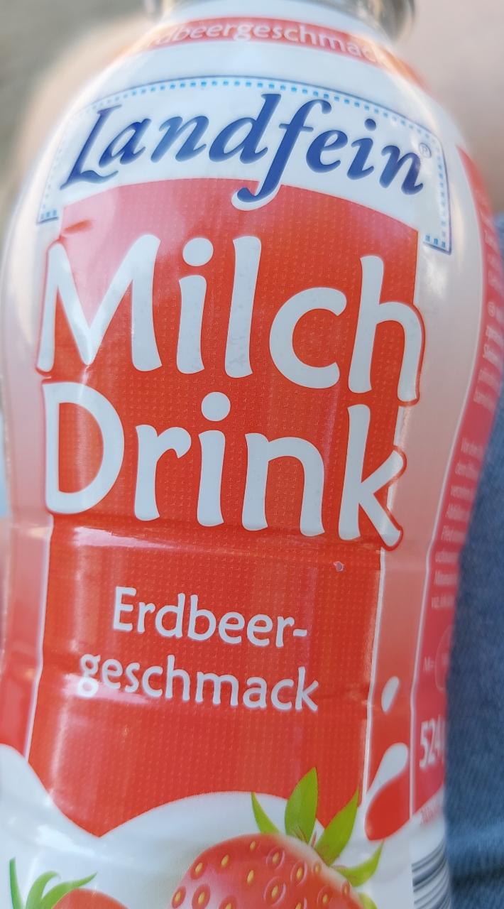 Fotografie - Milch Drink Erdbeergeschmack Landfein