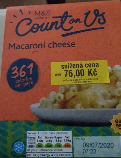 Fotografie - Macaroni cheese M&S