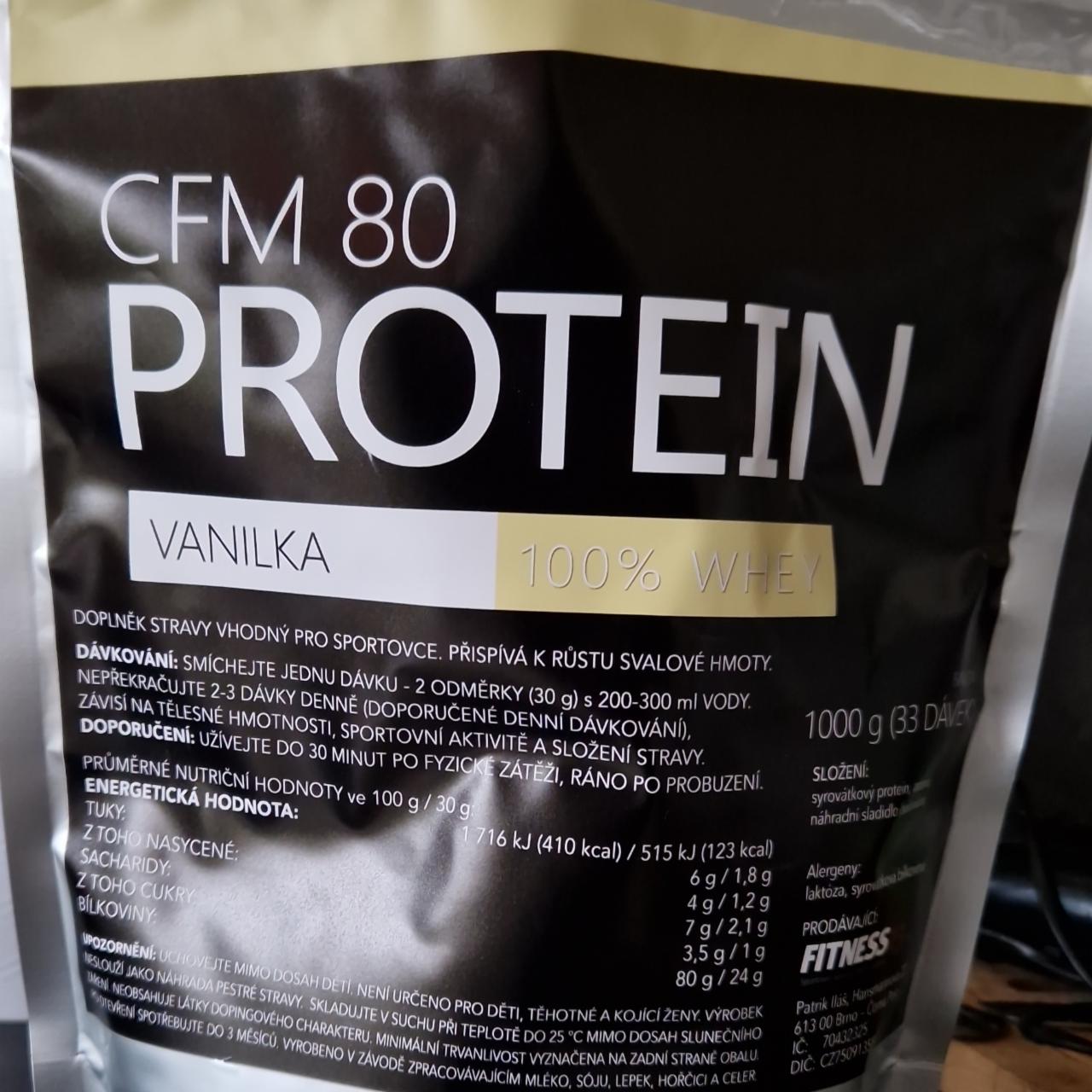 Fotografie - CFM 80 protein vanilka Fitness