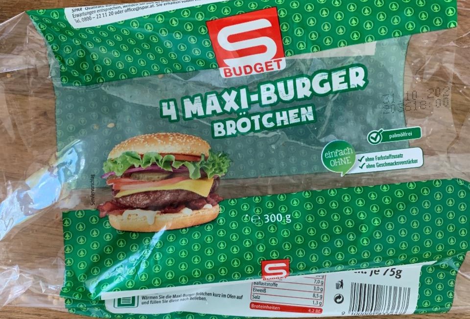 Fotografie - 4 Maxi-Burger Brötchen S Budget