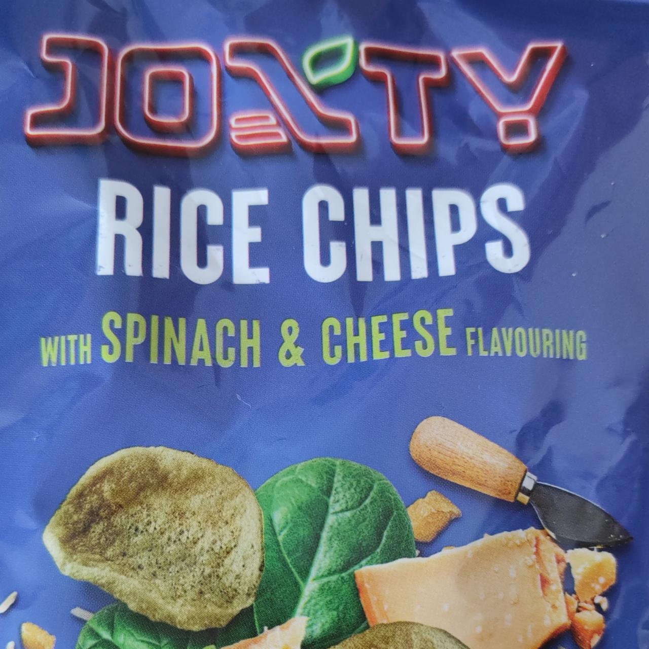 Fotografie - rice chips with spinach a cheese Joxty
