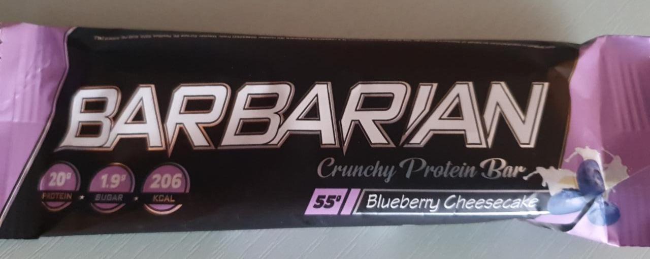 Fotografie - Crunchy protein bar Blueberry Cheesecake Barbarian