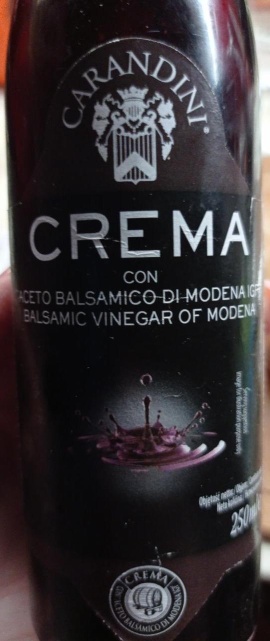 Fotografie - Crema con aceto balsamico Carandini