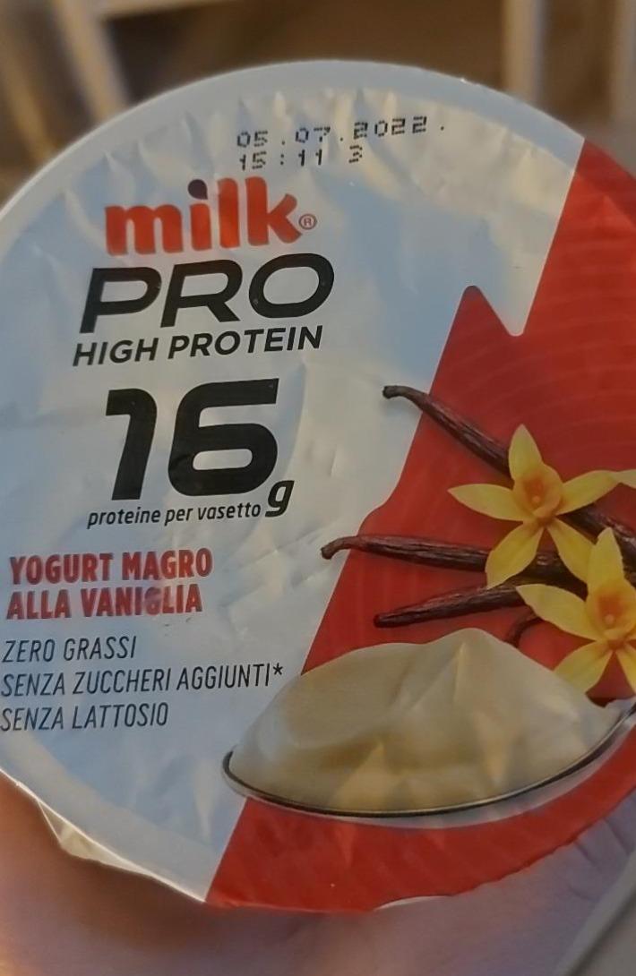 Fotografie - Pro High protein 16g Yogurt Magro Alla Vaniglia Milk