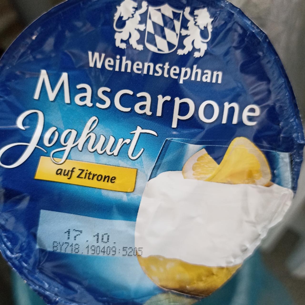 Fotografie - Mascarpone Joghurt auf Zitrone Weihenstephan