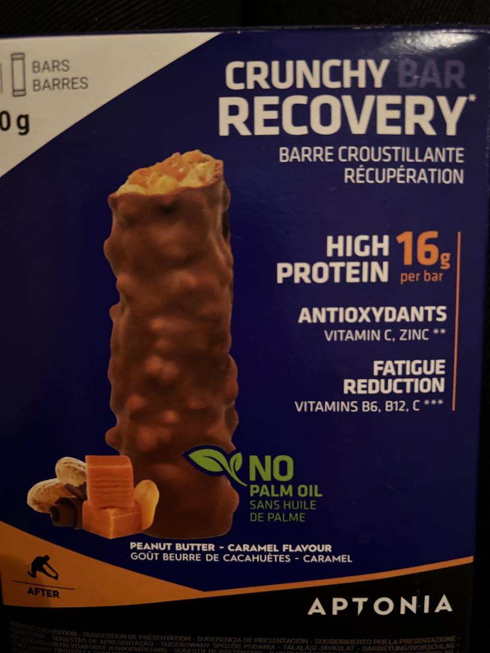 Fotografie - Crunchy Bar Recovery Peanut Butter - Caramel Flavour Aptonia